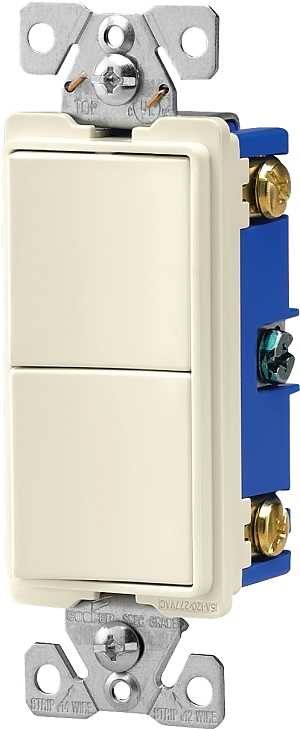Eaton Wiring Devices 7700 Series 7728W-SP Combination Switch, 15 A, 120/277 V, SPST, Lead Wire Terminal, White