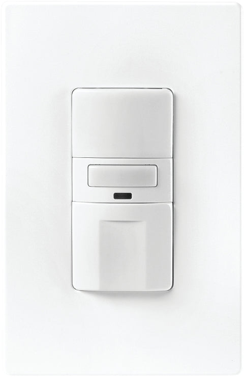 Eaton Wiring Devices OS310U-W-K-L Motion Sensor Switch with Nightlight and LED, 1-Pole, 8.3 A, 120 V, Motion Sensor