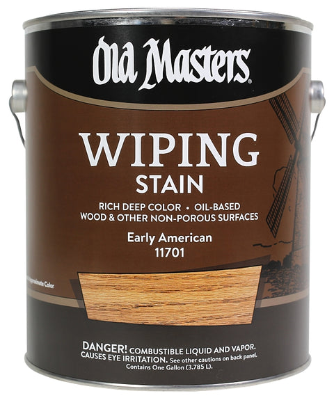 Old Masters 11701 Wiping Stain, Early American, Liquid, 1 gal, Can, Pack of 2
