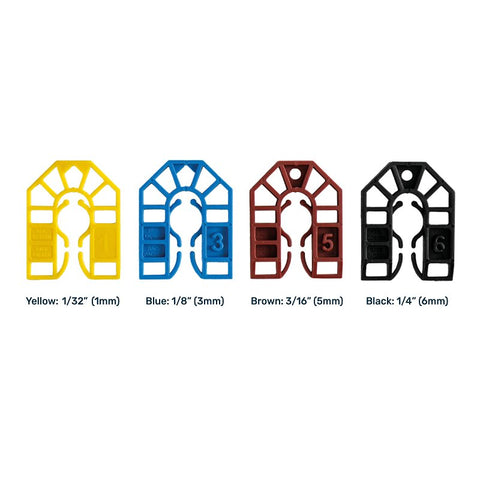 Broadfix SMU120A-US Small U-Shim, 1-3/4 in L, 2-1/8 in W, Polypropylene, Assorted