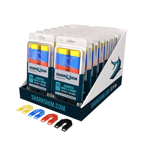 Broadfix SMU120A-US Small U-Shim, 1-3/4 in L, 2-1/8 in W, Polypropylene, Assorted