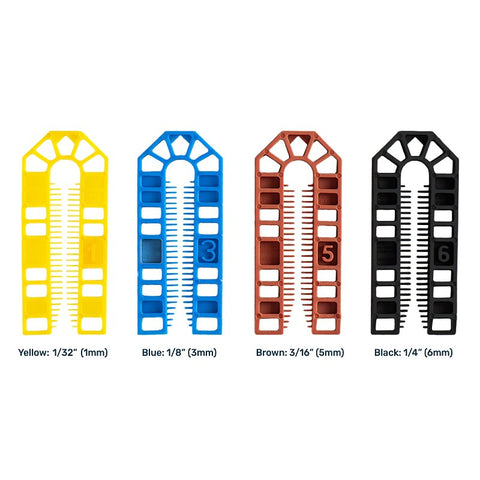 Broadfix STU60A-US U-Shim, 1-3/4 in L, 4 in W, Polypropylene, Assorted