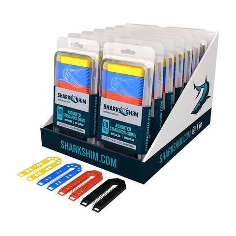 Broadfix STU60A-US U-Shim, 1-3/4 in L, 4 in W, Polypropylene, Assorted