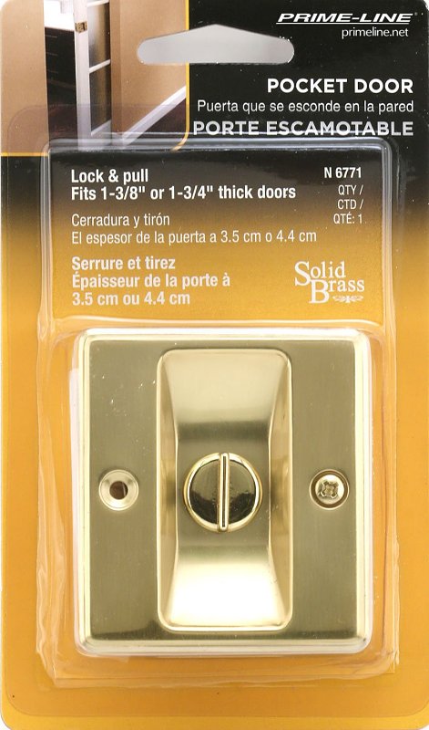 Prime-Line N 6771 Privacy, Brass, Polished Brass