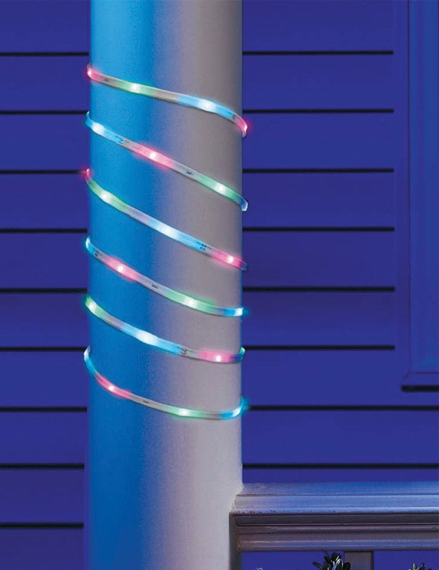 Linibid Light Shell Celebrations LED Flex Rope Lights Multicolored 16.6 ft. L 60 lights ...