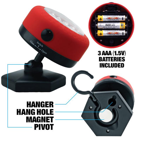 Blazing LEDz Blue/Red LED Work Light, Pack of 12