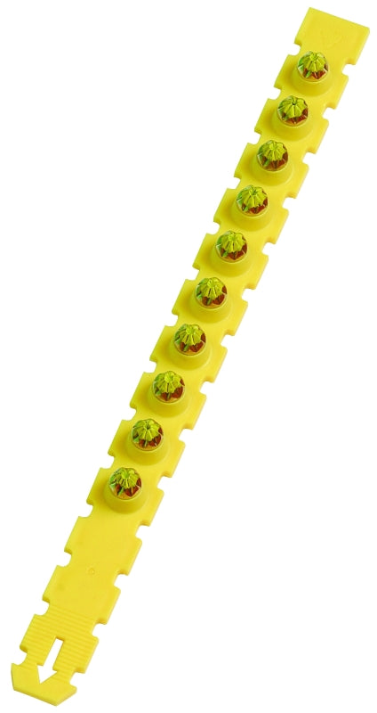 Ramset 4RS27 Powder Actuated Load Strip, Power Level: 4, Yellow Code, 10-Load, 0.27 in Dia, 1-1/2 in L, Pack of 6