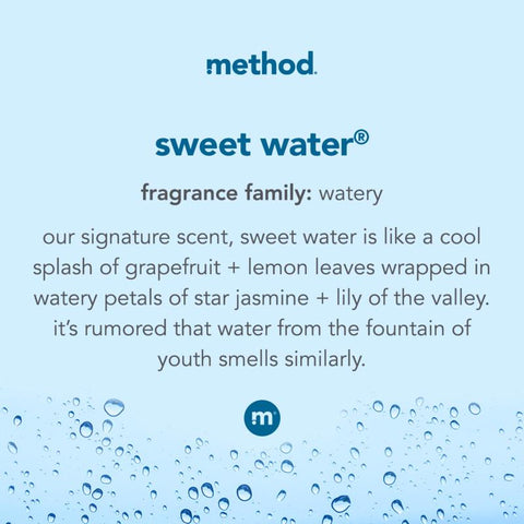 Method Sweet Water Scent Gel Hand Wash 12 oz, Pack of 6