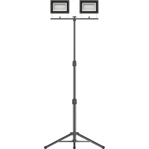 BELL LINK CL-TWL10K Work Light with Tripod, 120 V, 80 W, 2-Lamp, LED Lamp, 10,000 Lumens