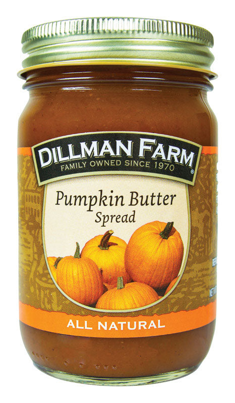 Dillman Farm All Natural Pumpkin Butter Spread 15 oz Jar, Pack of 6
