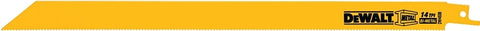 DEWALT DW4838 Reciprocating Saw Blade, 3/4 in W, 12 in L, 14 TPI