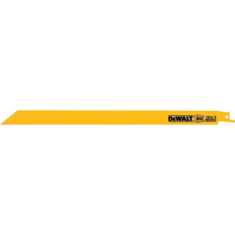 DEWALT DW4838 Reciprocating Saw Blade, 3/4 in W, 12 in L, 14 TPI