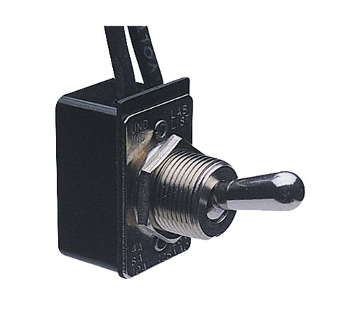 Calterm 41720 Switch, 75 A, 6/28 VDC, Lead Wire Terminal, Black