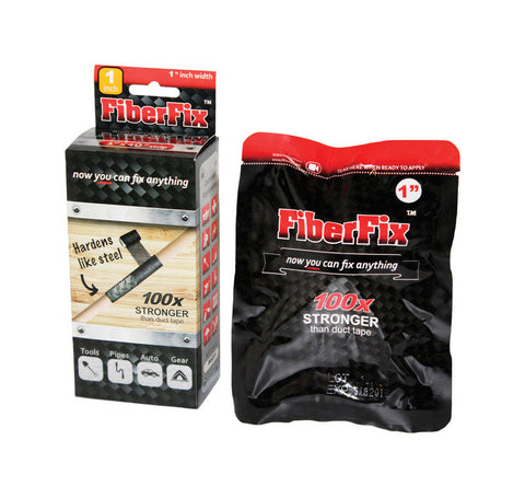 FiberFix 1 in. W x 40 in. L Rigid Repair Wrap Black