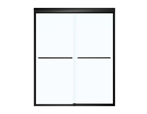 MAAX Aura 135665-900-340-000 Shower Door, 24 in W Opening, 67-7/8 in H Opening, Clear Glass, Tempered Glass, Glass