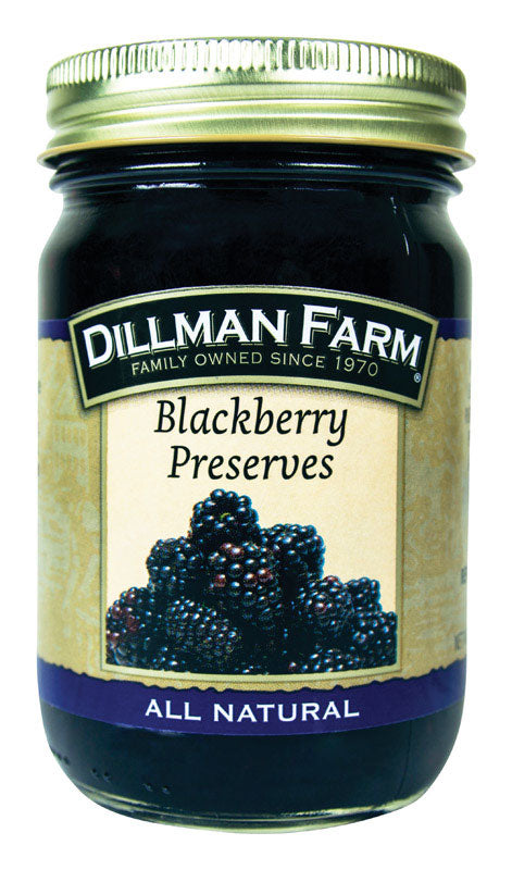 Dillman Farm All Natural Blackberry Preserves 16 oz Jar, Pack of 6