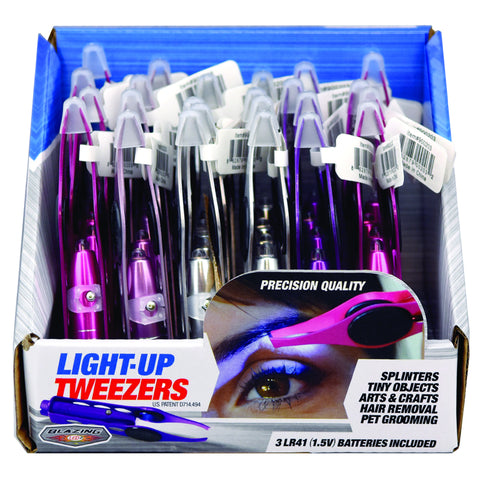 Blazing LEDz Assorted Light Up Tweezers 1 pk, Pack of 24