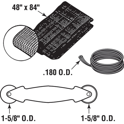 Make-2-Fit P7541 Screen Door Repair Kit