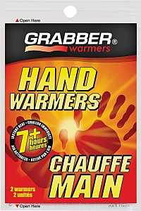Grabber Warmers HWEF Hand Warmer, Specifications: 135 deg F Average, 156 deg F Max, 7 hr Continuous Warmth, Pack of 40