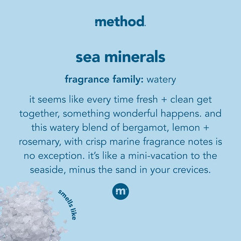 Method Sea Mineral Scent Antibacterial Gel Hand Wash 12 oz, Pack of 6
