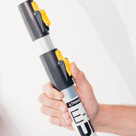 Trimaco E-Z UP 54734 Dust Containment Pole Kit, 2 in Dia, 12 ft L, Aluminum/Plastic