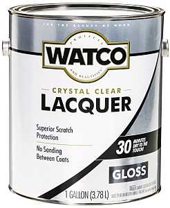 WATCO 63031 Lacquer, Gloss, Liquid, Clear, 1 gal, Can, Pack of 2