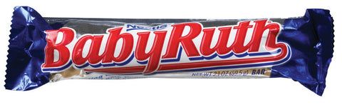 Nestle Baby Ruth Peanuts, Caramel and Chocolate Candy Bar 1.9 oz, Pack of 24