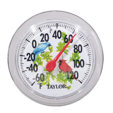 Taylor Bird Design Dial Thermometer Plastic Assorted 6 in.