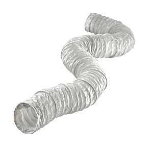 Lambro 1309 Vent Hose, Includes: (1) Vinyl Duct, 4 in ID, 8 ft L, Vinyl, White
