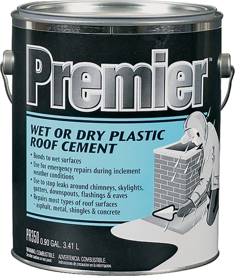 Henry PR350042 Plastic Roof Cement, Black, Paste, 0.9 gal Cartridge, Pack of 4