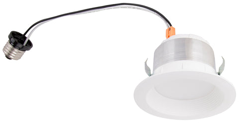 Boston Harbor DL4-095-3K Retrofit Trim, Recessed Lighting Kits, Plastic, Warm White, White, 1-Piece