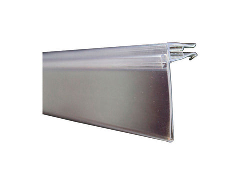 Kinter Clear Hinged Gripper Info Strip .25 in. H x 2.4375 in. W x 48 in. L Plastic