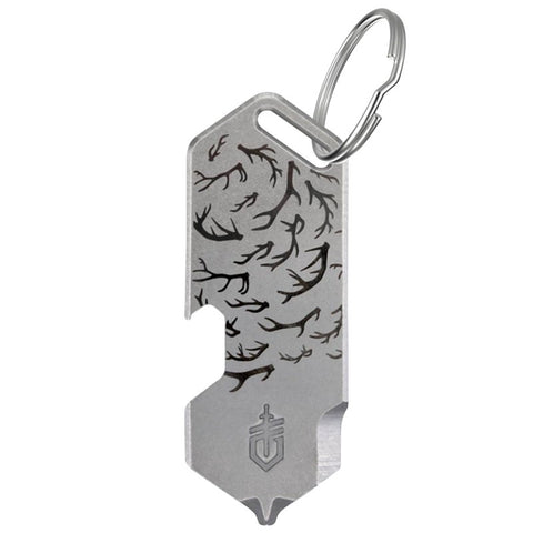 Gerber Shard DT Series 1074040 Antlers Keychain Mini Multi-Tool, 3-Function, Stainless Steel, Silver