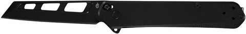 Gerber 31-004130 Pocket Knife, 2.93 in L Blade, Steel Blade, Textured Grip Handle, Black Handle