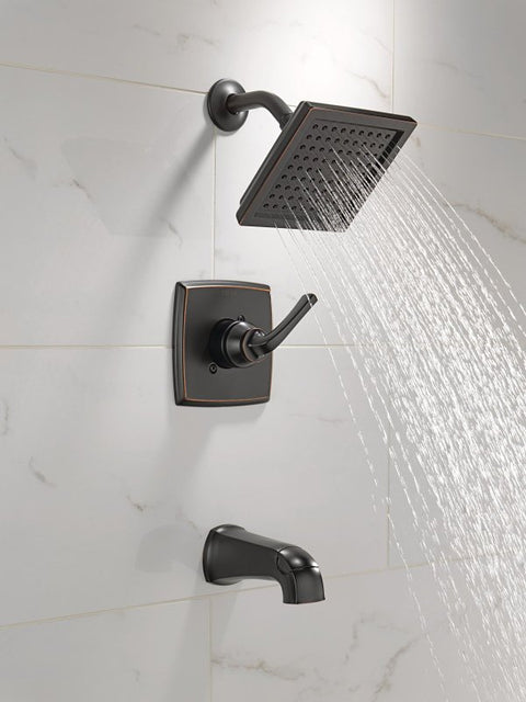 Delta Monitor Geist Series 144864-OB Tub and Shower Faucet, 1-Function Showerhead, 1.75 gpm Showerhead, 1-Spray Setting