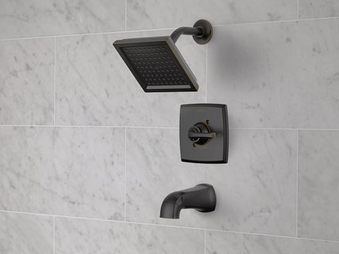 Delta Monitor Geist Series 144864-OB Tub and Shower Faucet, 1-Function Showerhead, 1.75 gpm Showerhead, 1-Spray Setting