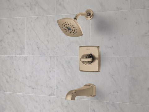 Delta Monitor 14, Knoxville Series 144854-CZ Tub and Shower Faucet, Single Function Showerhead, 1.75 gpm Showerhead