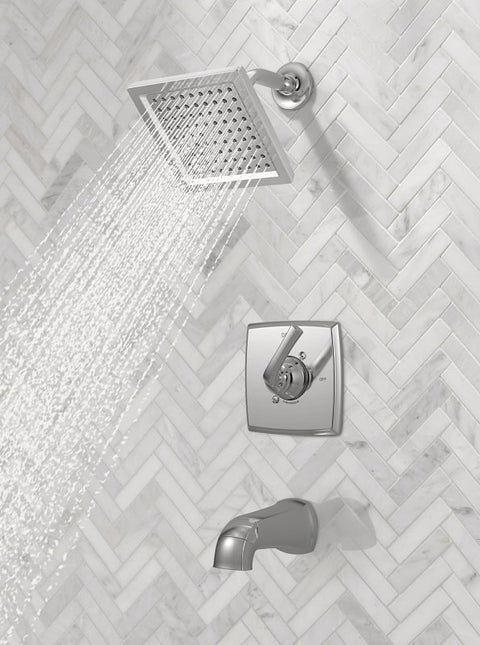 Delta Monitor 14, Geist Series 144864 Tub and Shower Faucet, Single Function Showerhead, 1.75 gpm Showerhead, 6 gpm Tub