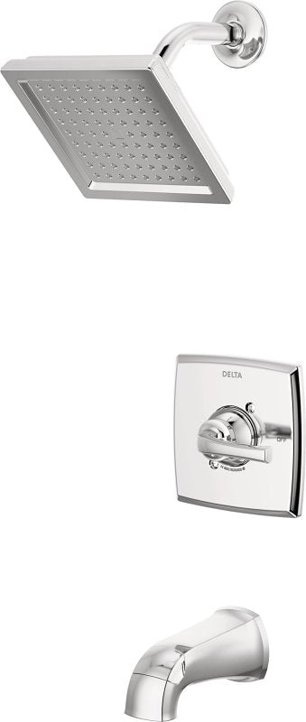 Delta Monitor 14, Geist Series 144864 Tub and Shower Faucet, Single Function Showerhead, 1.75 gpm Showerhead, 6 gpm Tub