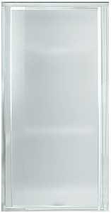 Sterling 1500D-27S Shower Door, 24 to 27-1/2 in W, 65-1/2 in H, Tempered Glass, Textured Glass, Framed Frame