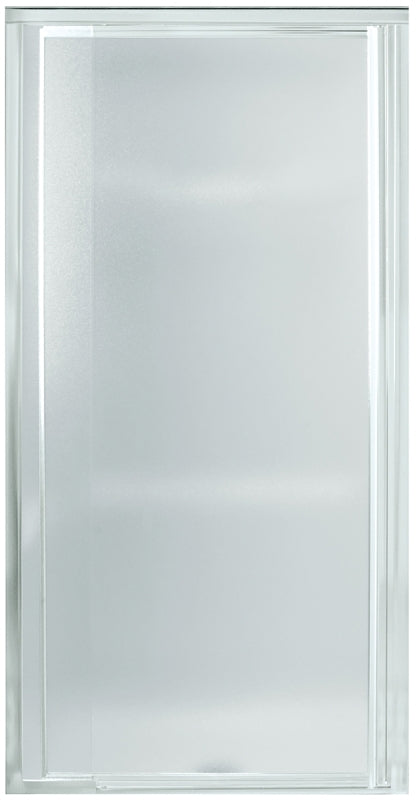 Sterling 1500D-27S Shower Door, 24 to 27-1/2 in W, 65-1/2 in H, Tempered Glass, Textured Glass, Framed Frame