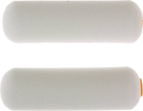Linzer MR200-2 Shed-Free Mini Roller Cover, 1/4 in Nap, 4 in L, High Density Foam Cover, White