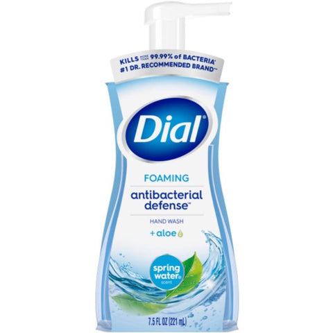 Dial Complete Spring Water Scent Antibacterial Foam Hand Soap 7.5 oz, Pack of 6