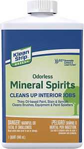 Klean Strip QKGO75CA Mineral Spirit Thinner, Liquid, Milky White, 1 qt, Pack of 4