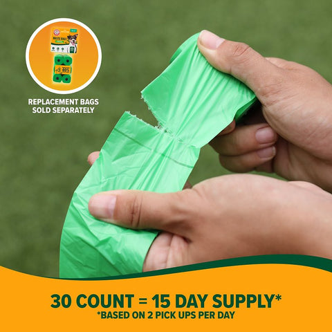 Arm & Hammer 71091 Waste Bag, Cornstarch, Green