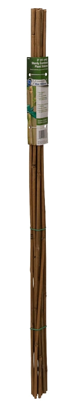 Gardener's Blue Ribbon BB3 Plant Stake, 3 ft L, 6 to 8 mm Dia, Bamboo, Natural