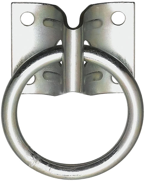 National Hardware 2060BC Series 220616 Hitch Ring, 400 lb Working Load, 2 in ID Dia Ring, Steel, Zinc