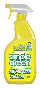 Simple Green 3010001214003 All-Purpose Cleaner, 32 oz Spray Bottle, Liquid, Lemon, Yellow