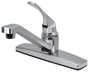 Boston Harbor PF8111A Kitchen Faucet, 1.8 gpm, 1-Handle, ABS, Chrome Plated, Lever Handle