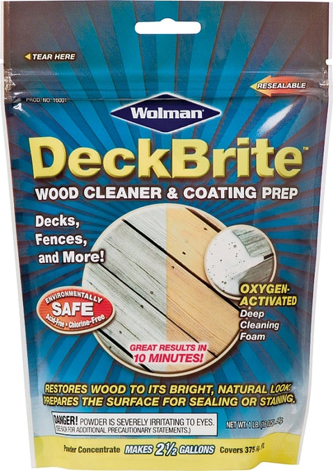 Wolman 16001 Cleaner and Coating Prep, Solid, Characteristic, 1 lb, Pouch, Pack of 6